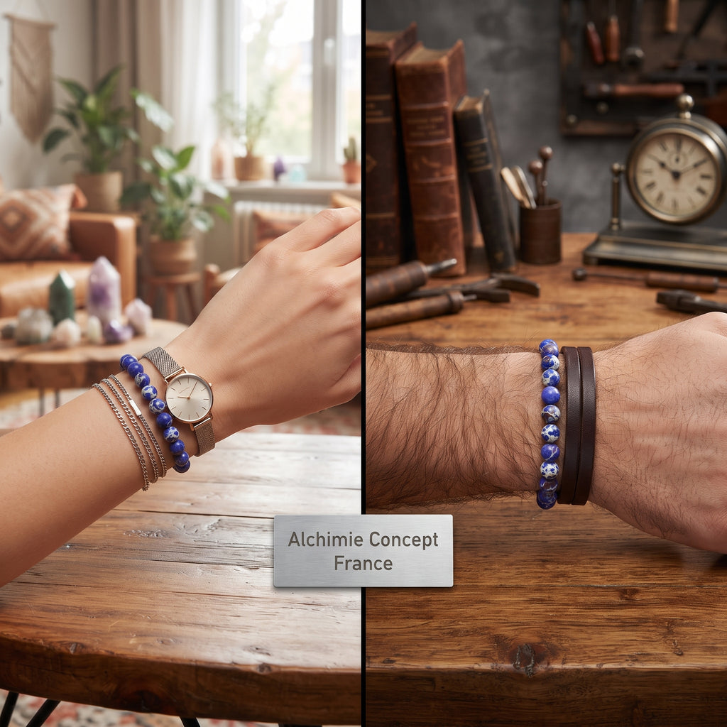 Bracelet Régalite Bleu Pierre Naturelle 6mm – Homme & Femme