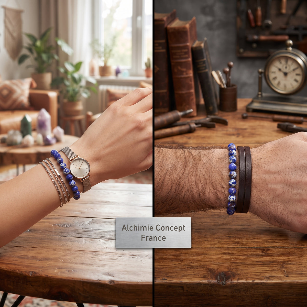 Bracelet Régalite Bleu Pierre Naturelle 6mm – Homme & Femme