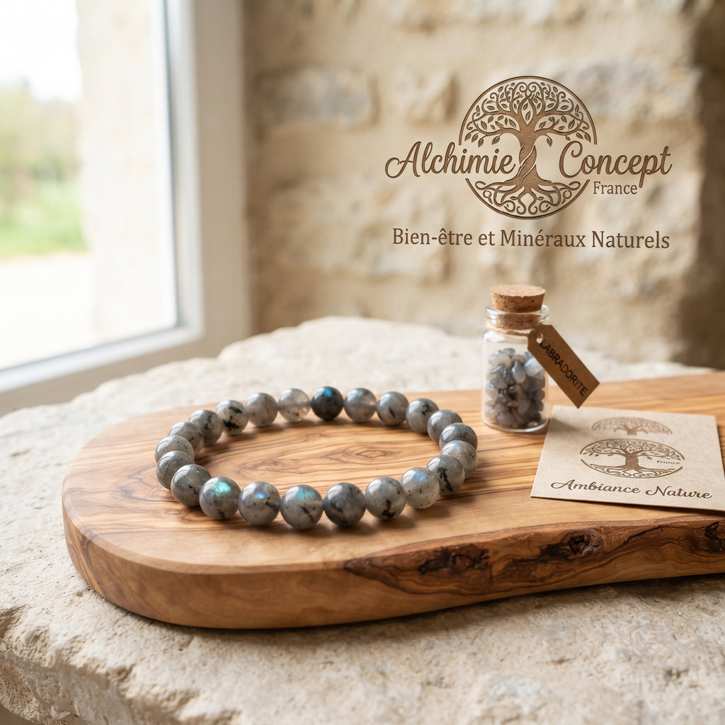 Bracelet Labradorite Pierre Naturelle 6mm – Homme & Femme