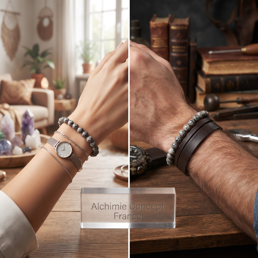 Bracelet Jaspe Sésame Pierre Naturelle 10mm – Homme & Femme