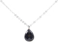 ✨ Collier Onyx Noir Goutte | Argent 925 Poinçon Certifié | Pierre Naturelle Force & Élégance Sombre