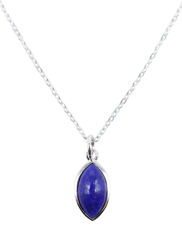 ✨ Collier Lapis Lazuli Larme | Argent 925 Poinçon Certifié | Pierre Naturelle Bleue