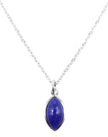 ✨ Collier Lapis Lazuli Larme | Argent 925 Poinçon Certifié | Pierre Naturelle Bleue