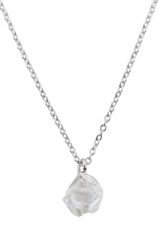 ✨ Collier Argent 925 Poinçon | Cristal Sauvage – Cristal de Roche Naturel – Clarté, Pureté & Amplification