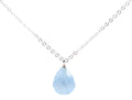 ✨ Collier Aigue-Marine Goutte | Argent 925 Poinçon Certifié | Pierre Naturelle Sérénité & Clarté