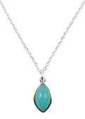 ✨ Collier Amazonite Larme | Argent 925 Poinçon Certifié | Pierre Naturelle Vérité & Harmonie