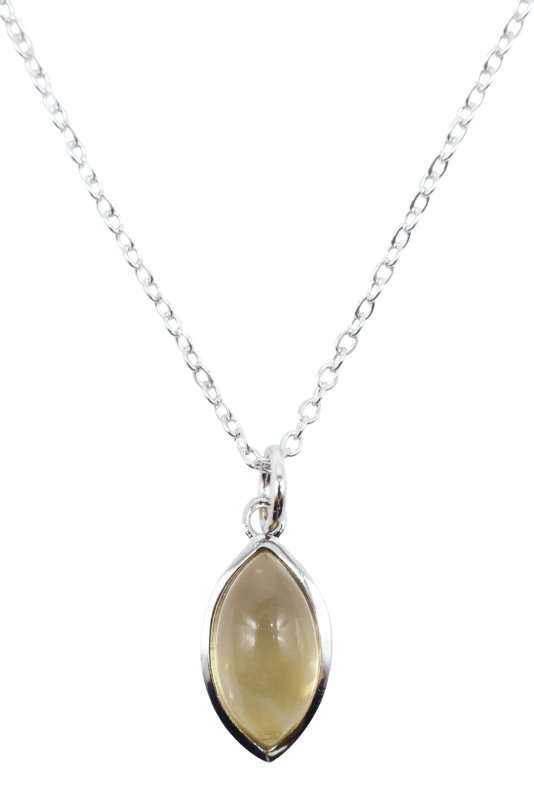 ✨ Collier Citrine Larme | Argent 925 Poinçon Certifié | Pierre Naturelle Abondance & Joie