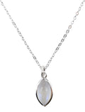 ✨ Collier Argent 925 Poinçon | Larme Argentée – Pierre de Lune Naturelle – Féminité, Intuition & Magie Lunaire