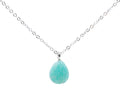 ✨ Collier Amazonite Goutte | Argent 925 Poinçon Certifié | Pierre Naturelle Équilibre & Authenticité