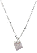 ✨ Collier Argent 925 Poinçon | Cristal Sauvage – Pierre de Lune Naturelle – Intuition, Féminité & Magie Lunaire