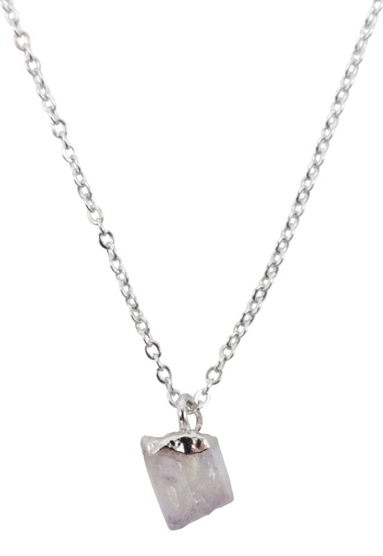 ✨ Collier Argent 925 Poinçon | Cristal Sauvage – Pierre de Lune Naturelle – Intuition, Féminité & Magie Lunaire