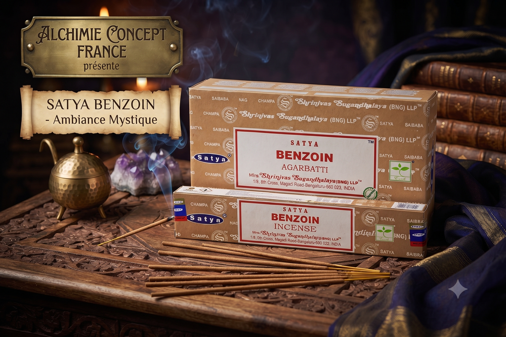 * Encens Satya Benjoin – Boîte de 12 Paquets de 15g | Unique Masala Roulé Main