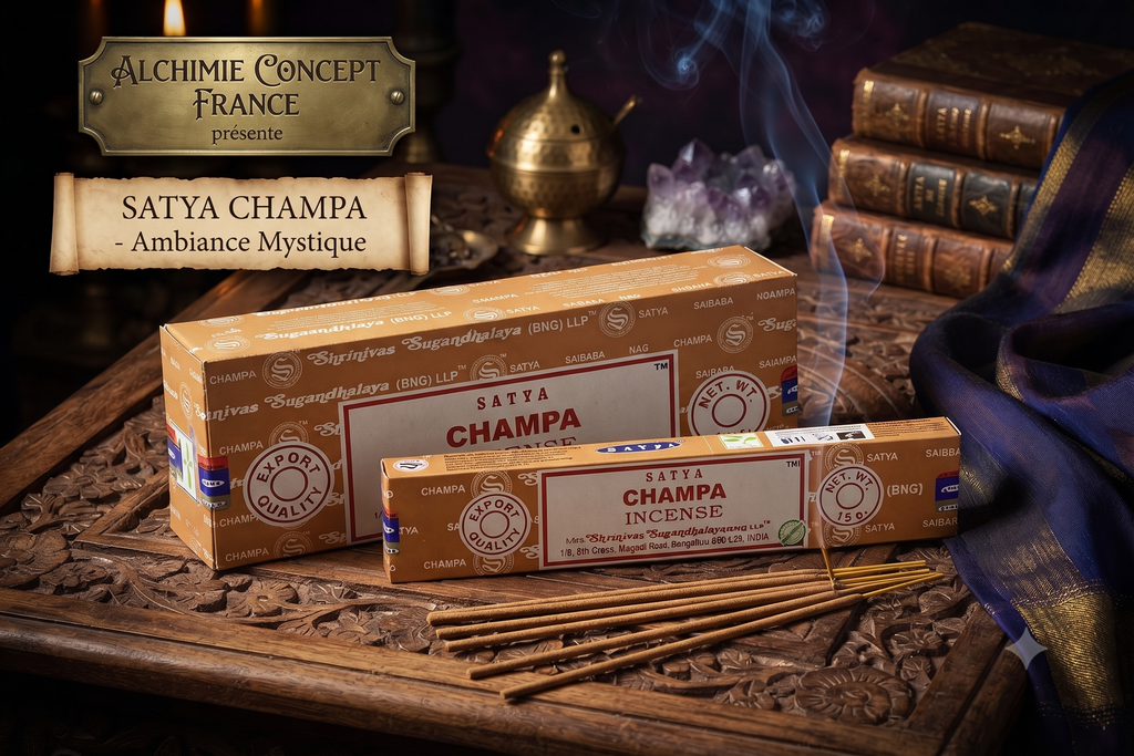 * Encens Satya Champa – Boîte de 12 Paquets de 15g | Héritier du Nag Champa