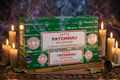 * Encens Satya Patchouli – Boîte 12 x 15g | Terreux, Boisé & Ancrage Énergétique