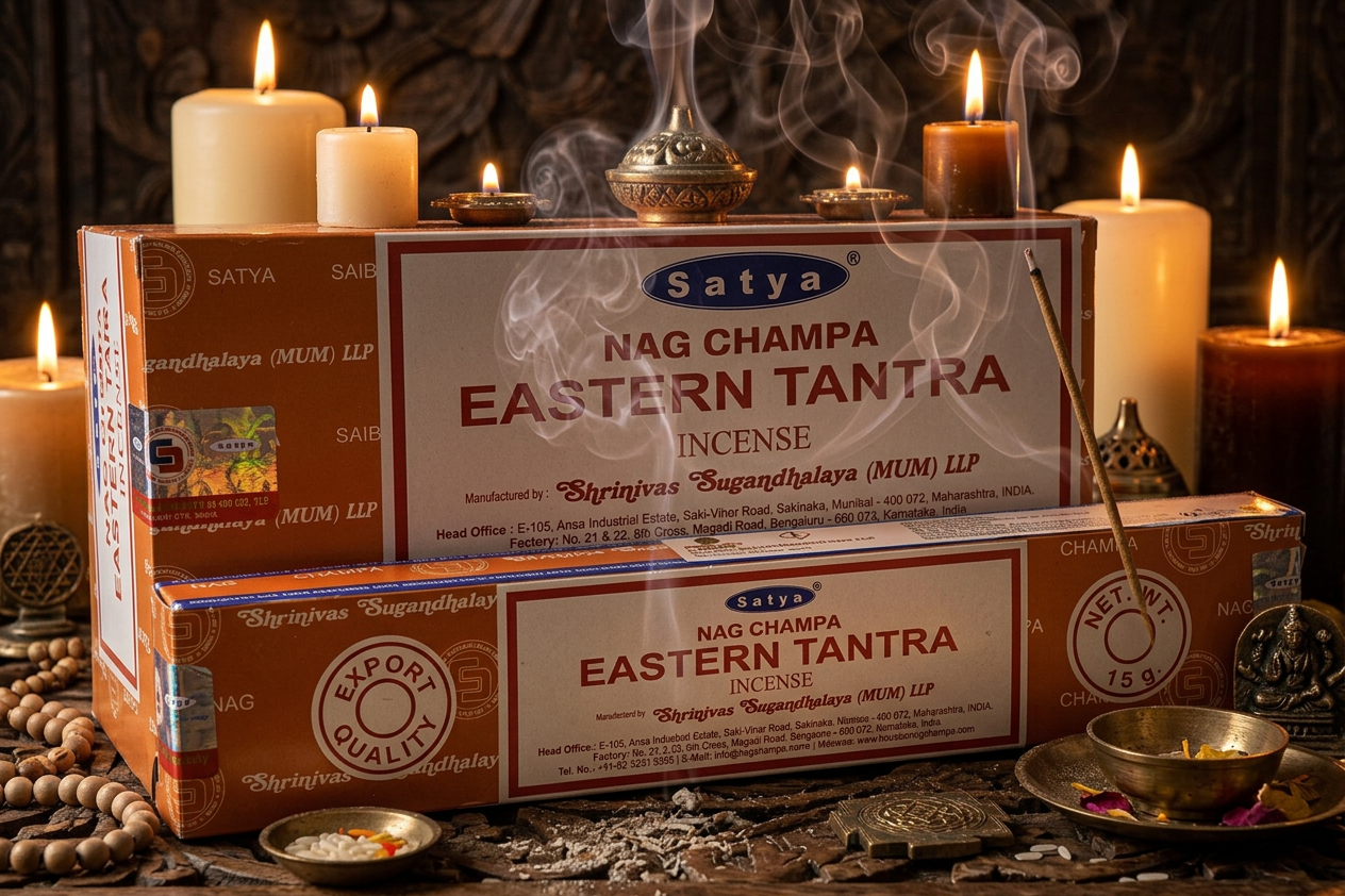 * Encens Satya Tantra Orientale – Boîte 12 x 15g | Éveil des Sens, Sensualité & Mystique