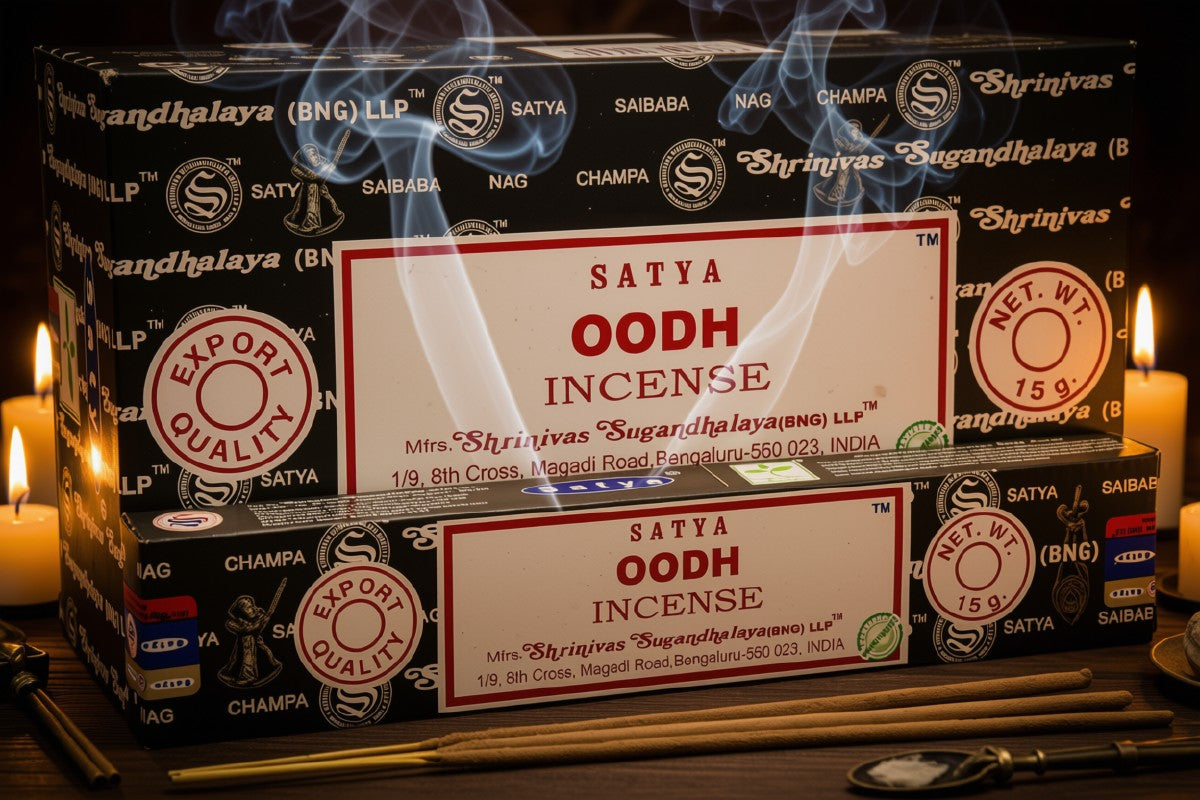 * Encens Satya Oudh – Boîte 12 x 15g | Oud Oriental 100% Naturel & Précieux
