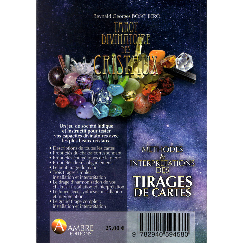 Tarot Divinatoire des Cristaux – 48 Lames Chakras & Énergies | Reynald Georges Boschiero