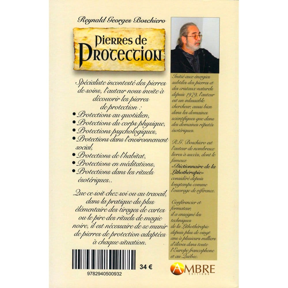 Livre de Lithothérapie : Pierres de Protection – Reynald Georges Boschiero