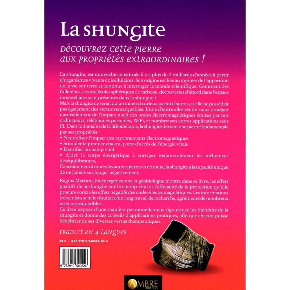 La Shungite, Énergie de Vie – Protection Ondes Électromagnétiques & Lithothérapie | Regina Martino