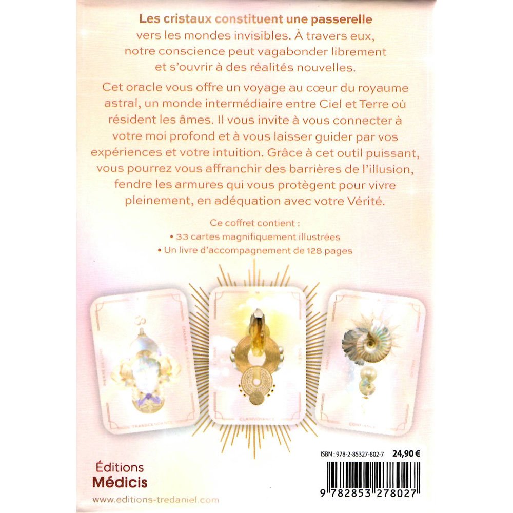 Cristaux et Voyage Astral – Oracle 33 Cartes & Livre 128p | Crystals Kark Moon