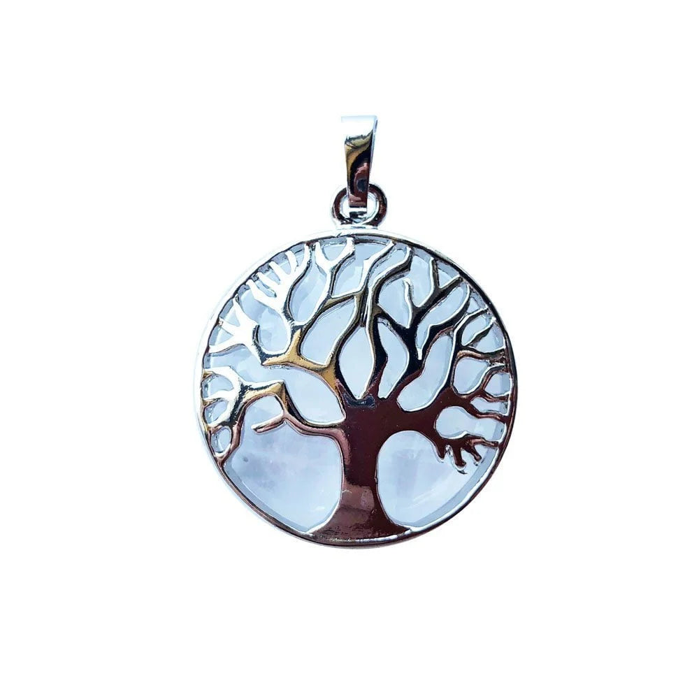 Pendentif Cristal de Roche Arbre de Vie – Pierre de Lumière & Pureté Lithothérapie