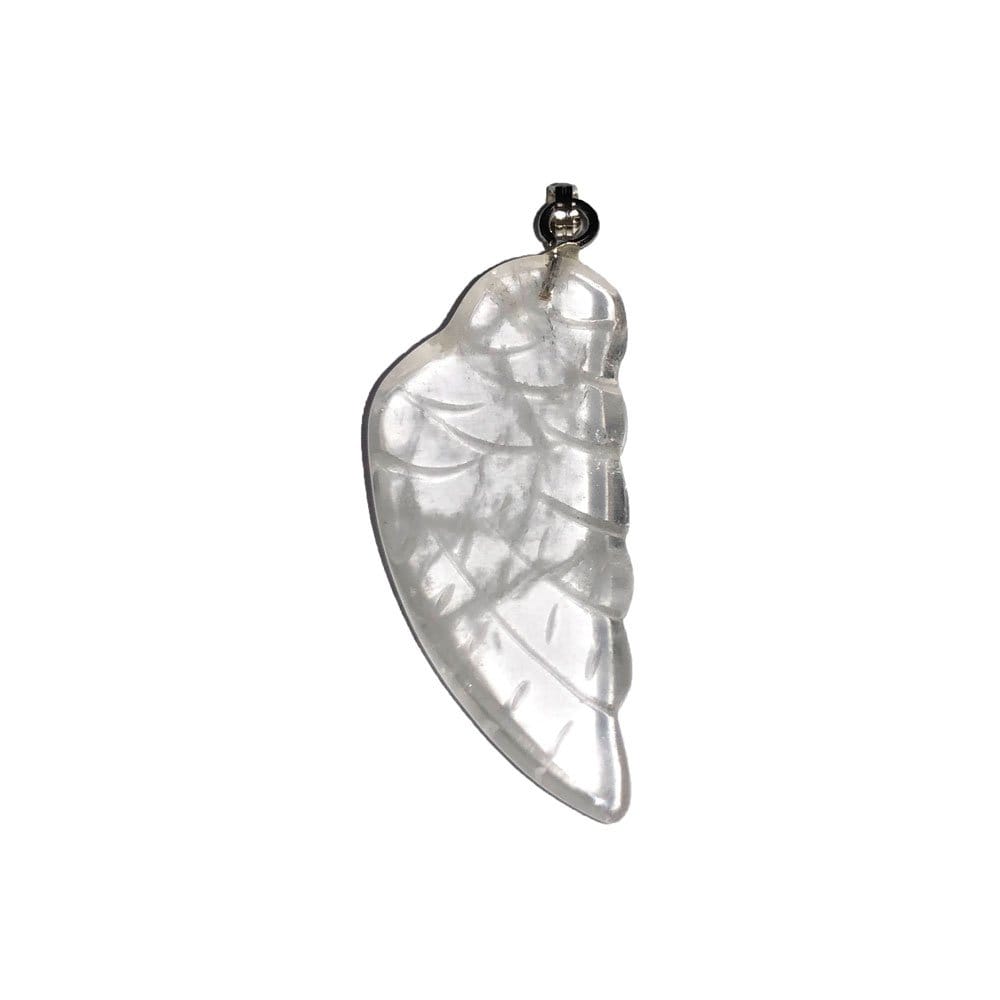 Pendentif Cristal de Roche – Aile d'Ange | Pureté & Éveil Spirituel | Alchimie Concept France
