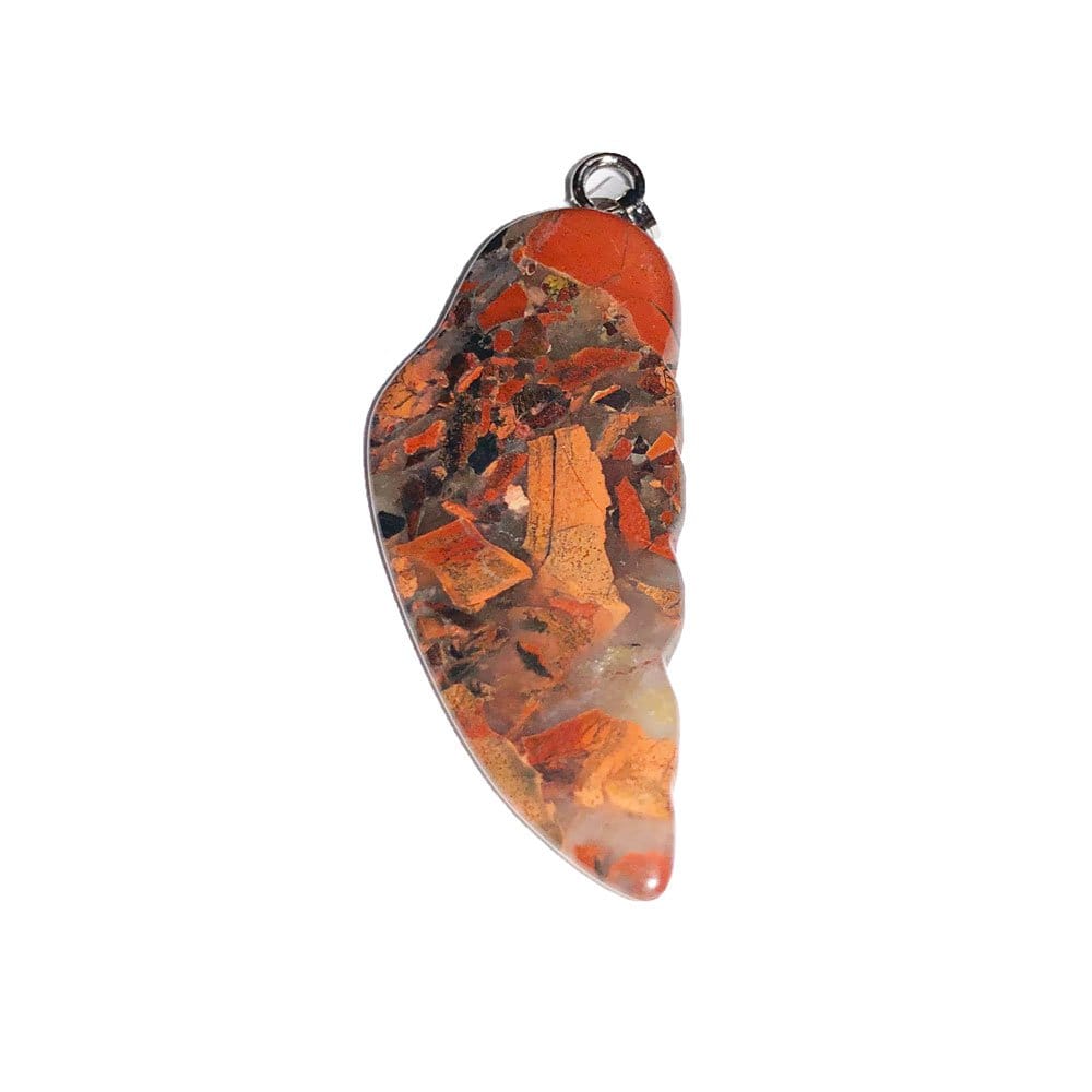 Pendentif Jaspe Bréchique Aile d'Ange – Pierre Naturelle Lithothérapie
