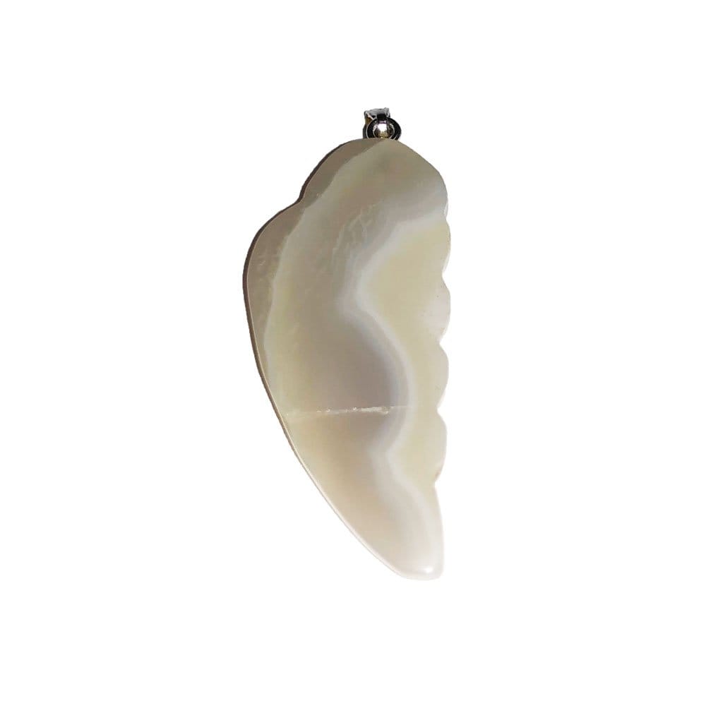 Pendentif Agate Aile d'Ange – Pierre de Prospérité & Bonheur Lithothérapie