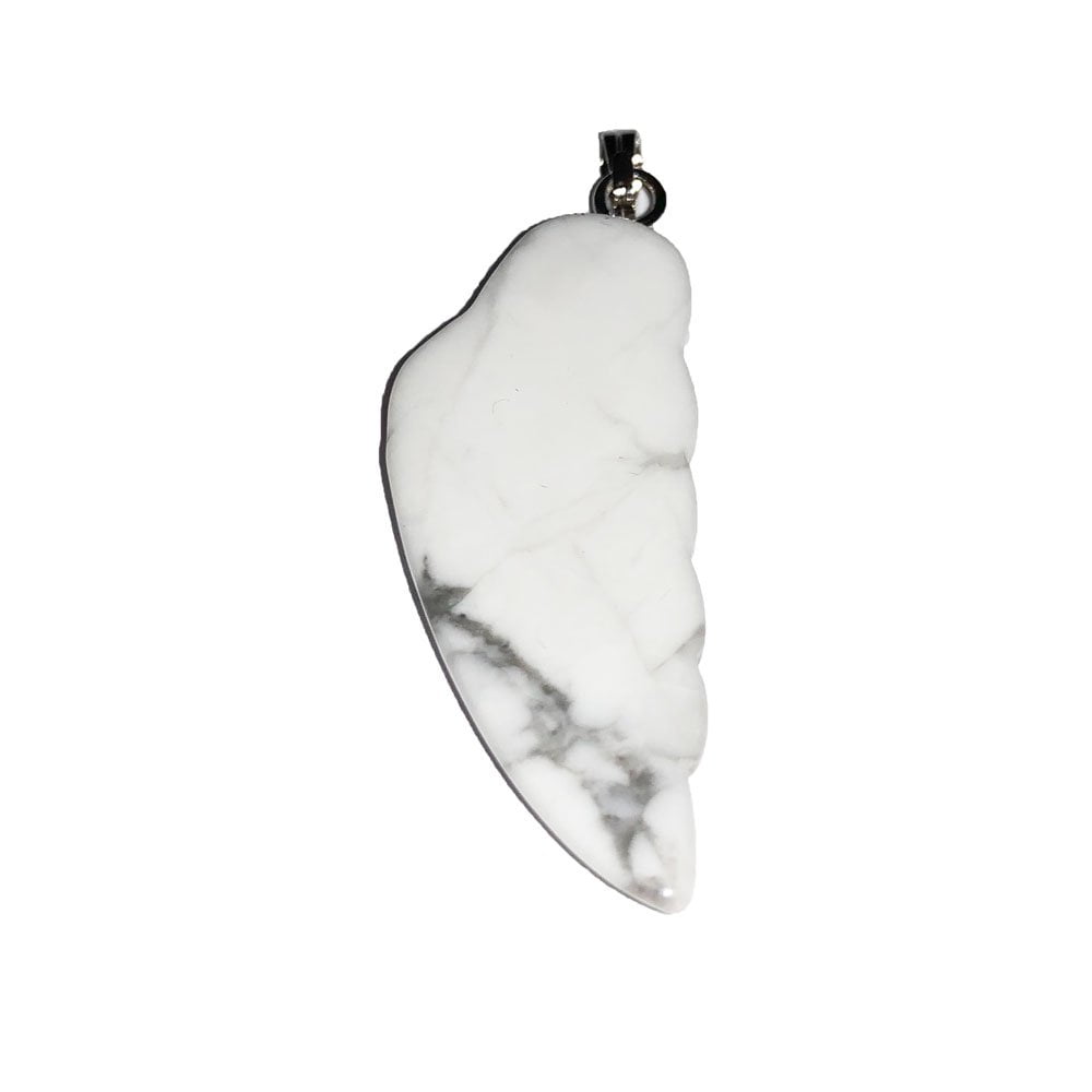 Pendentif Howlite Aile d'Ange – Pierre Sacrée Lithothérapie