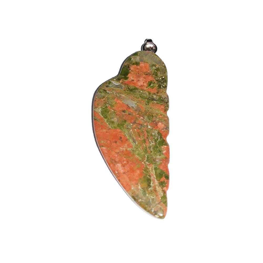 Pendentif Unakite Aile d'Ange – Pierre d'Optimisme & Protection Lithothérapie