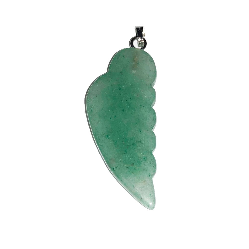 Pendentif Aventurine Verte Aile d'Ange – Pierre Naturelle Lithothérapie