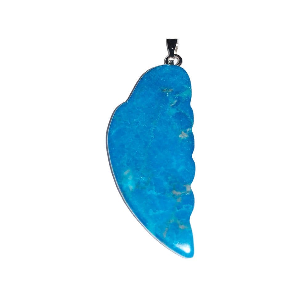 Pendentif Howlite Bleue Aile d'Ange – Pierre du Sommeil & Méditation Lithothérapie