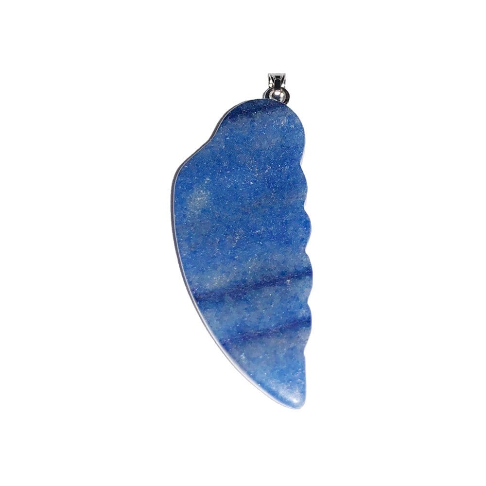 Pendentif Quartz Bleu Aile d'Ange – Pierre de Communication & Créativité Lithothérapie
