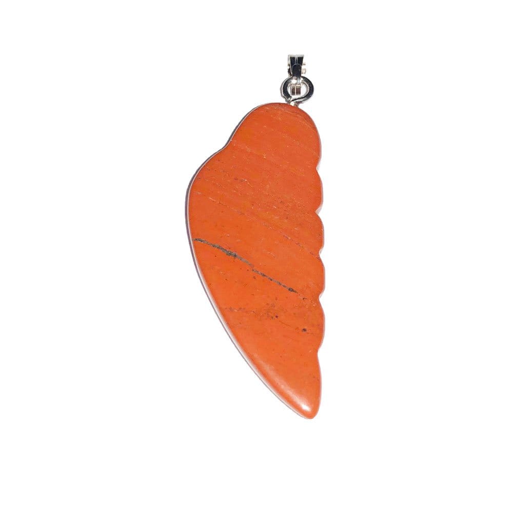 Pendentif Jaspe Rouge Aile d'Ange – Pierre de Force & Courage Lithothérapie