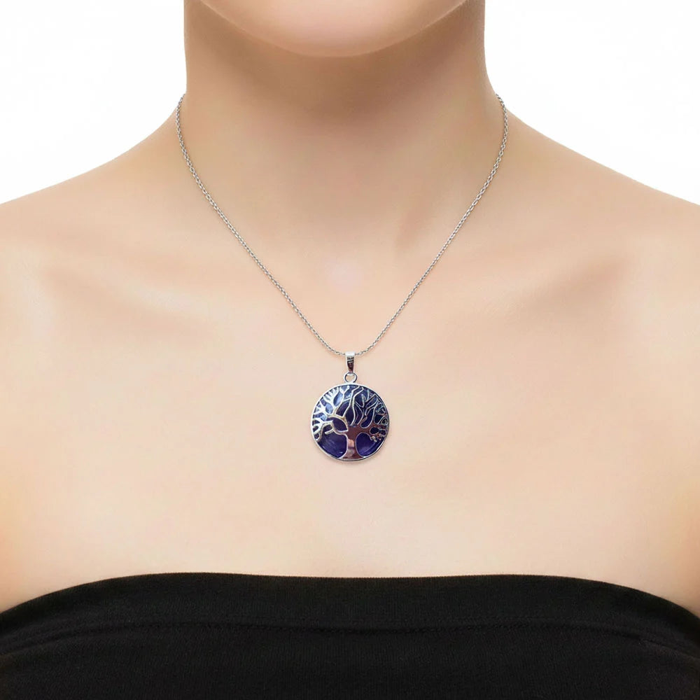 Pendentif Améthyste Arbre de Vie – Pierre de Sagesse & Pureté Lithothérapie