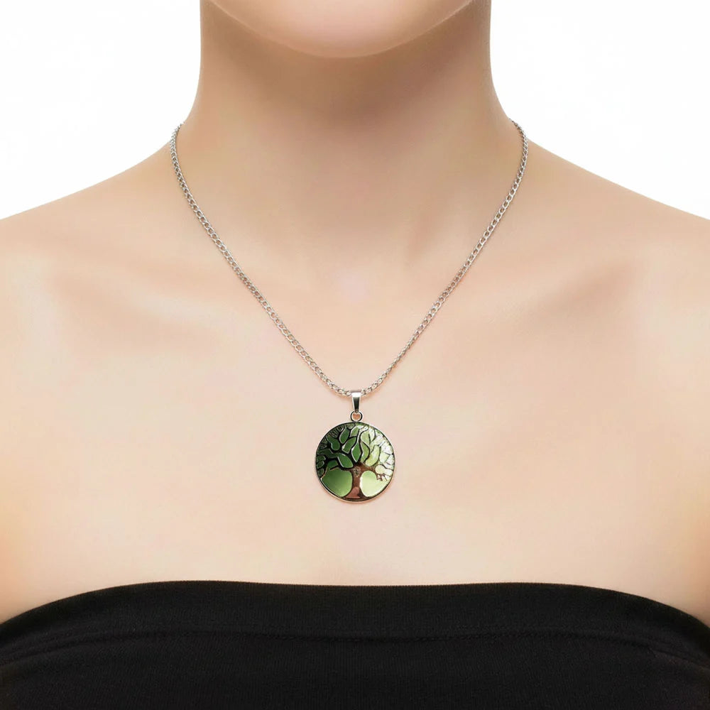 Pendentif Aventurine Arbre de Vie – Pierre de Créativité & Harmonie Lithothérapie