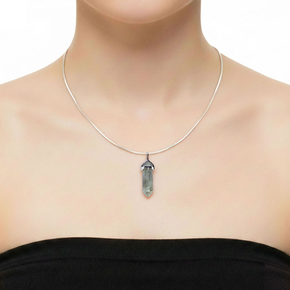 Pendentif Labradorite Pointe – Pierre de Protection & Séduction Lithothérapie