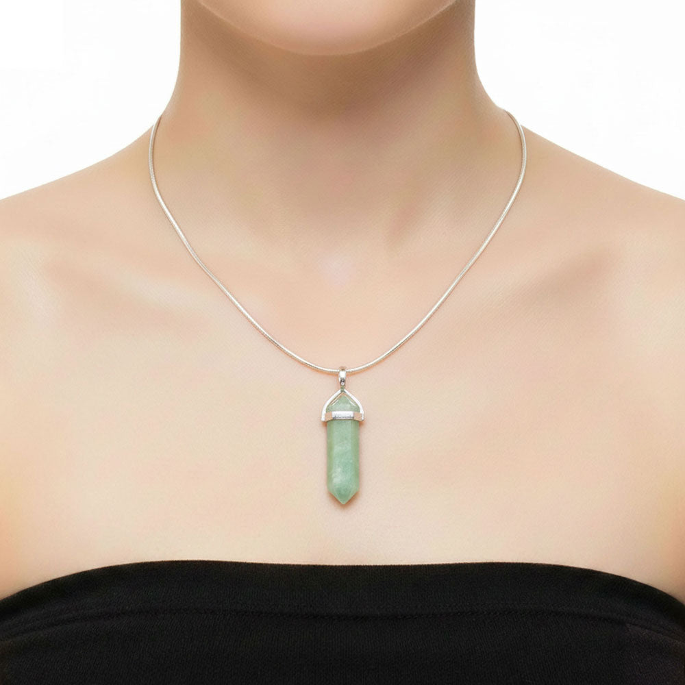 Pendentif Fluorite Verte Pointe – Pierre du Discernement & Harmonie Lithothérapie