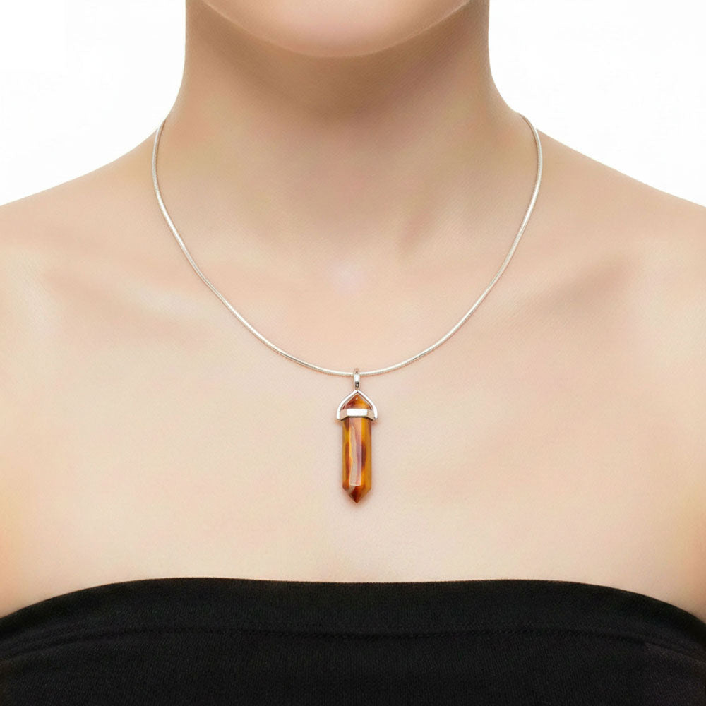 Pendentif Mookaite Pointe – Pierre des Eaux Vives & Régénération Lithothérapie