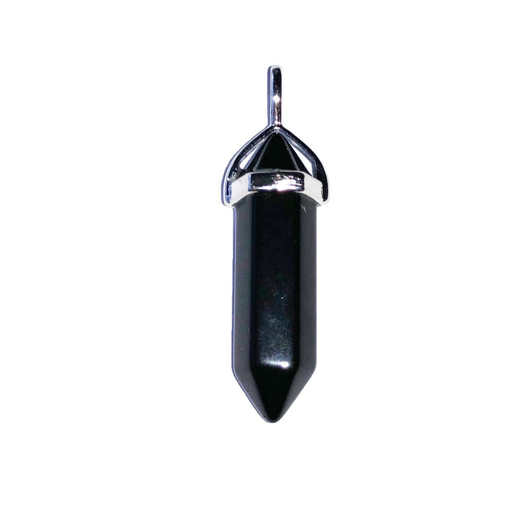 Pendentif Onyx Pointe – Pierre de Force & Résilience Lithothérapie