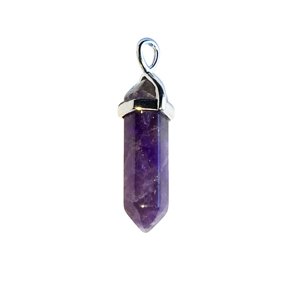 Pendentif Améthyste Pointe – Pierre Sacrée de Sagesse & Pureté Lithothérapie