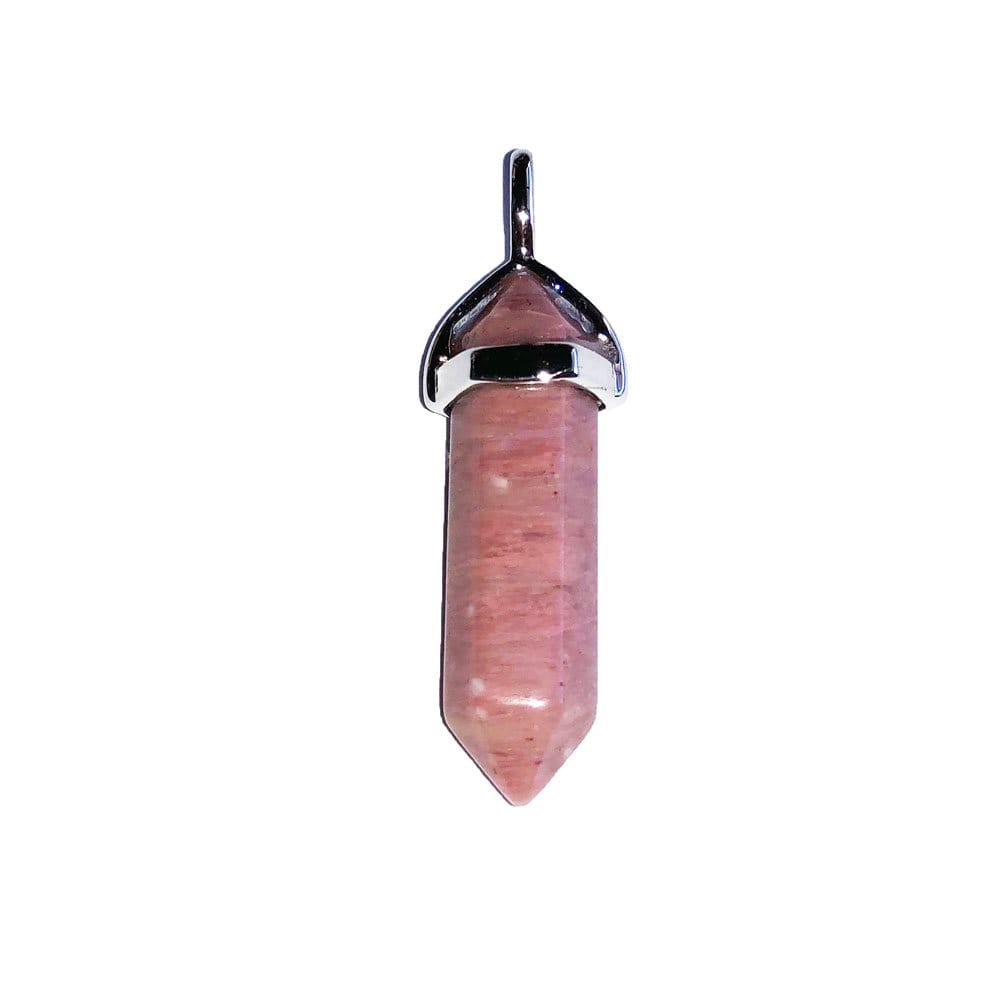 Pendentif Rhodonite Pointe – Pierre de l'Amour & Guérison Émotionnelle Lithothérapie