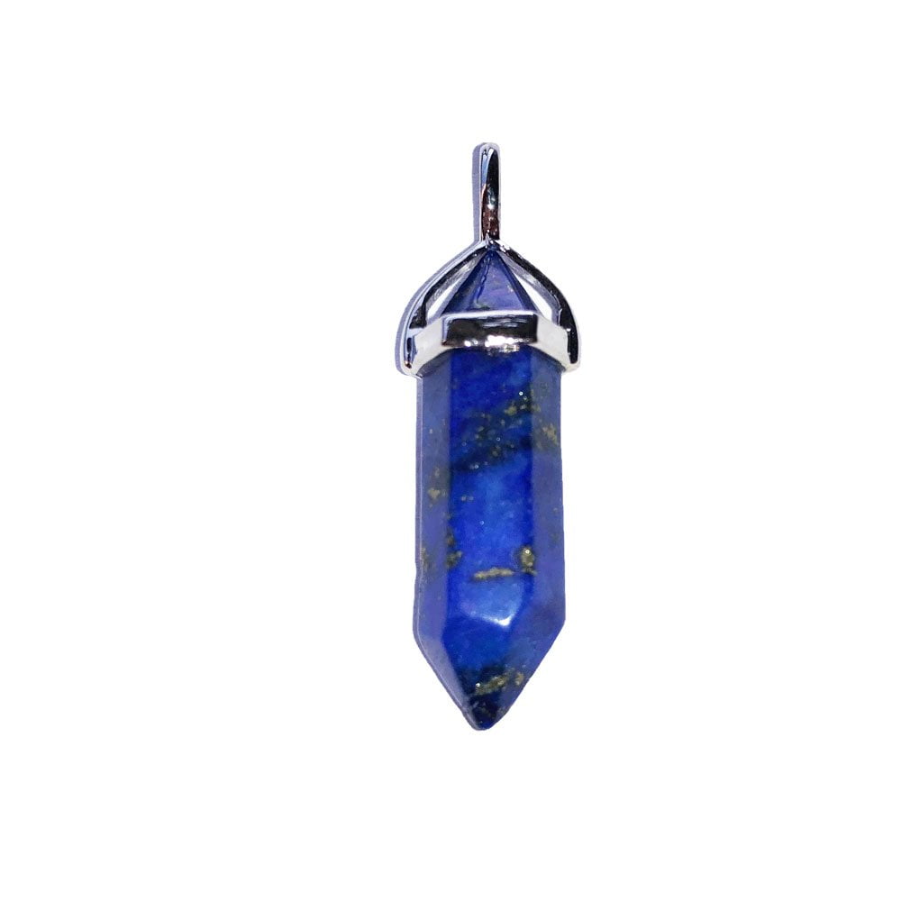 Pendentif Lapis-Lazuli Pointe – Pierre de Noblesse & Éveil Spirituel Lithothérapie