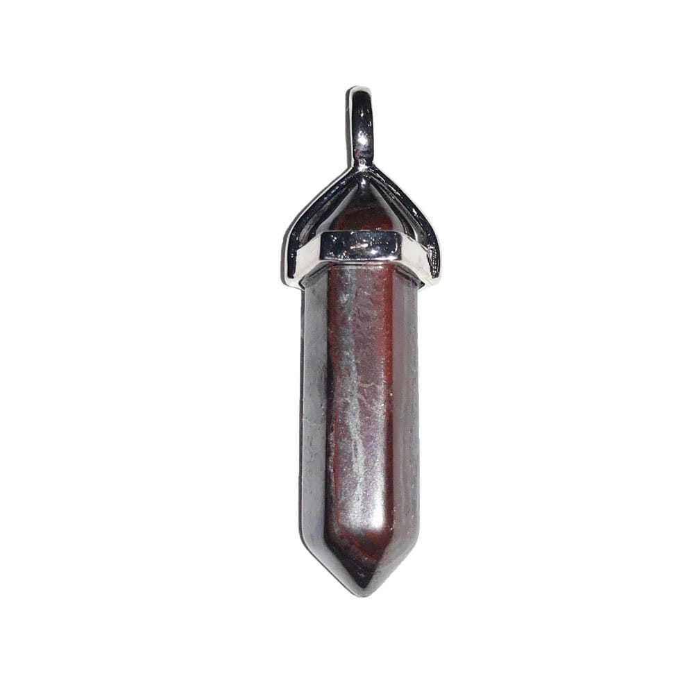 Pendentif Œil de Fer Pointe – Pierre de Force & Persévérance Lithothérapie