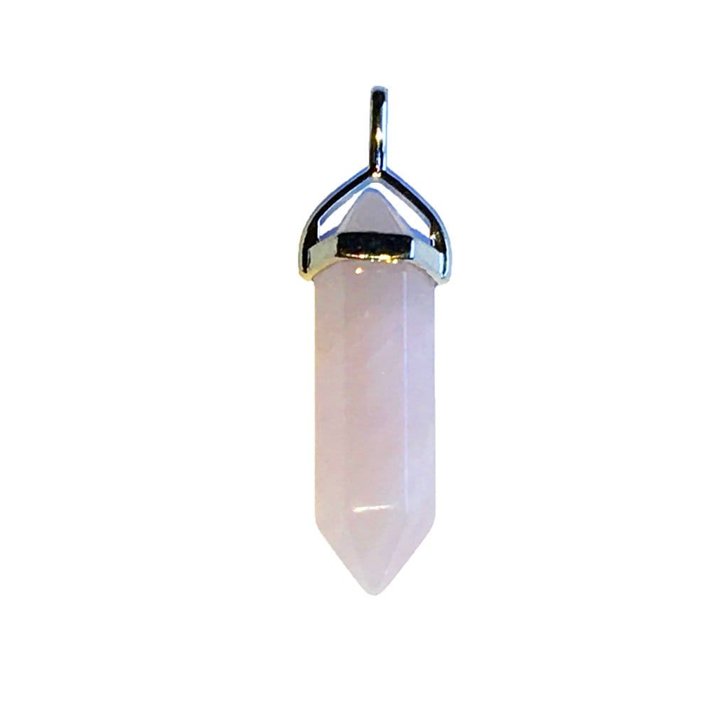 Pendentif Quartz Rose Pointe – Pierre de l'Amour & du Pardon Lithothérapie