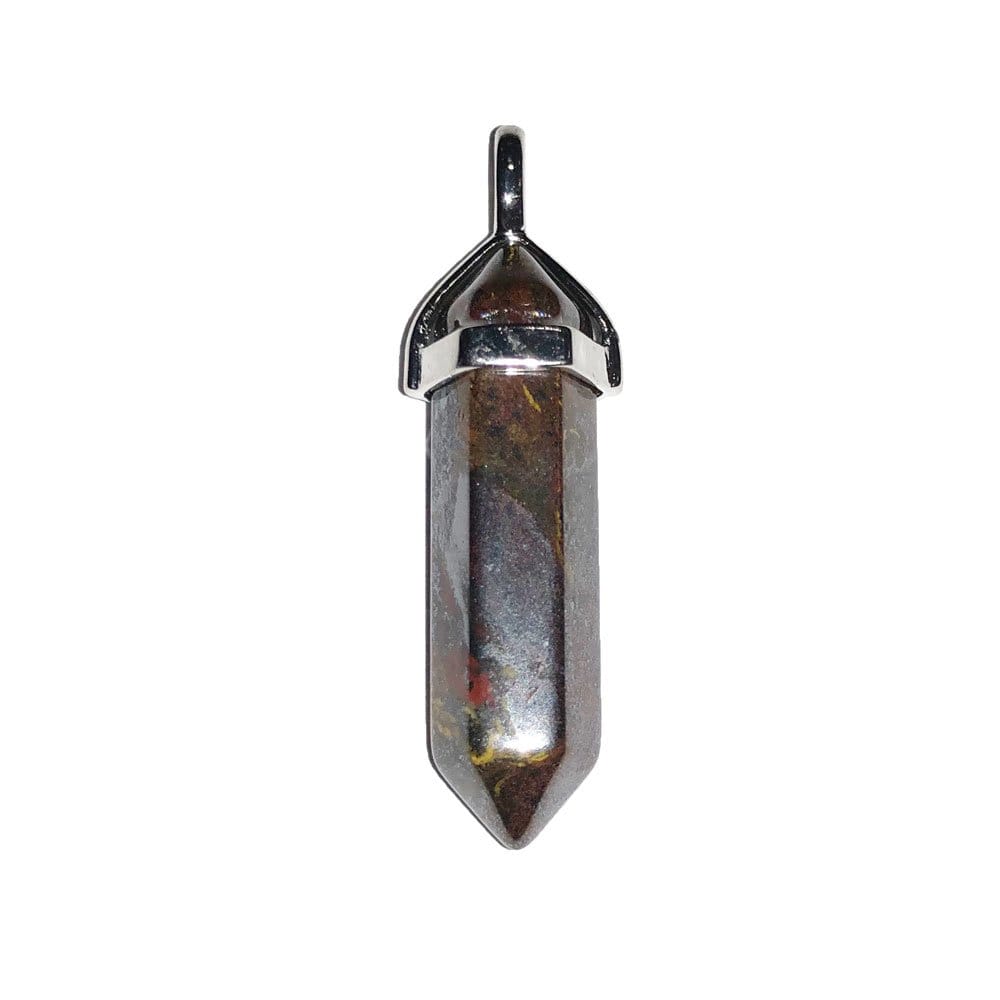 Pendentif Œil de Fer Pointe – Pierre de Force & Persévérance Lithothérapie