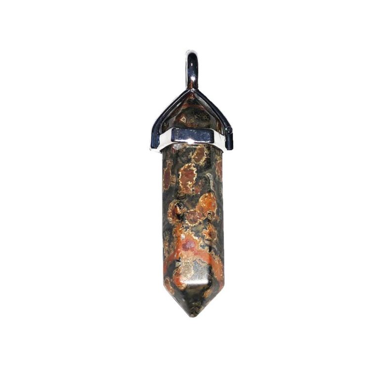 Pendentif Rhyolite - Pointe | Pierre Volcanique Rare