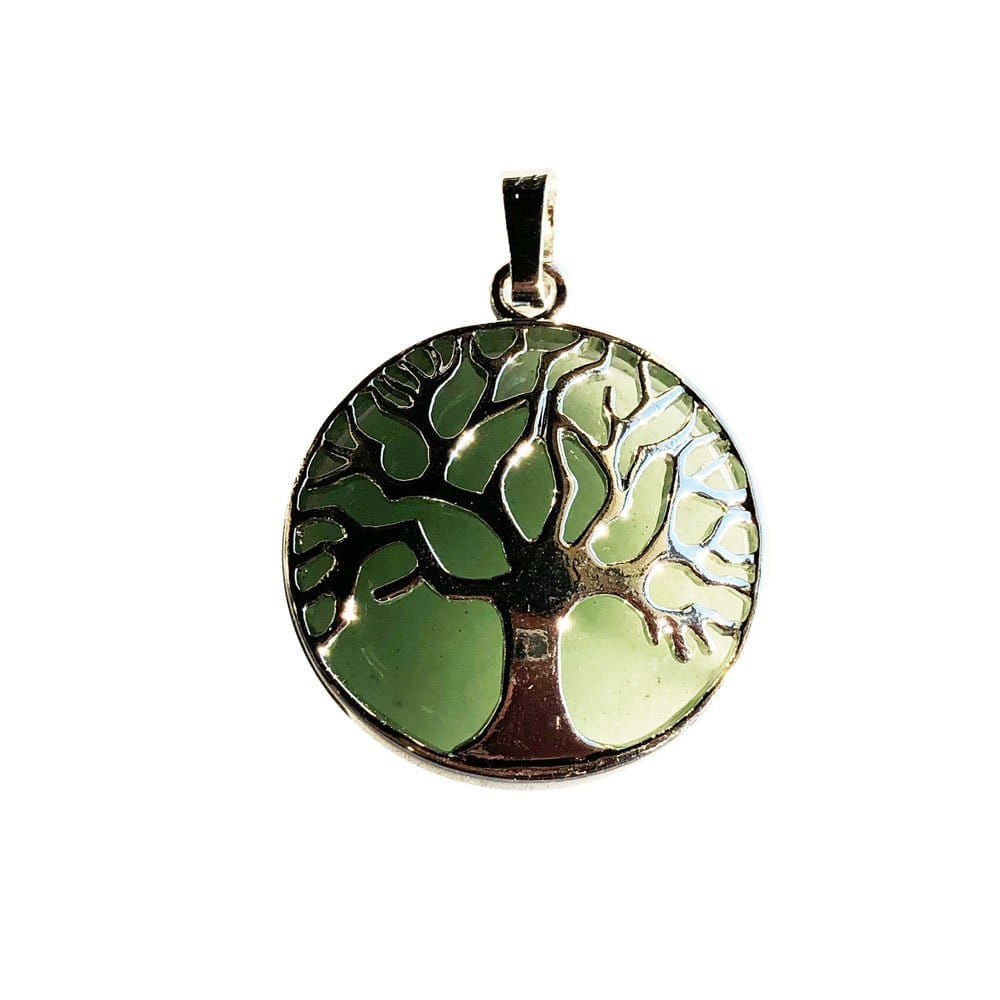 Pendentif Aventurine Arbre de Vie – Pierre de Créativité & Harmonie Lithothérapie