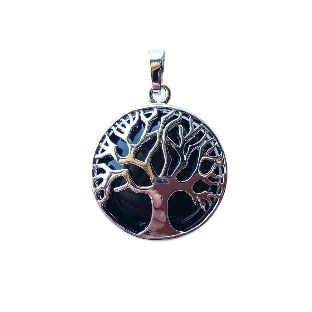 Pendentif Onyx Arbre de Vie – Pierre de Force & Protection Lithothérapie