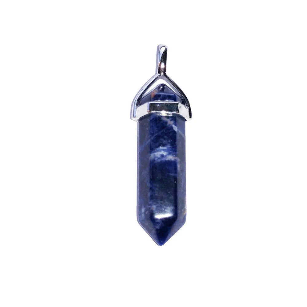 Pendentif Sodalite Pointe – Pierre du Poète & de la Clairvoyance Lithothérapie